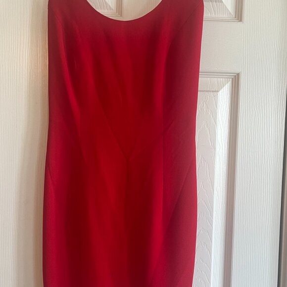 Rex Lester Red Dress - Size 2 - Picture 3 of 4
